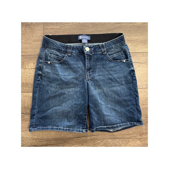 Democracy Ab Solution 9" Denim Bermuda Shorts Size‎ 14W - Picture 1 of 4
